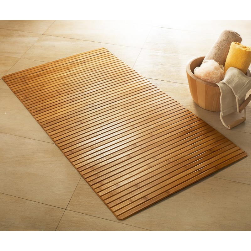 Wooden Bath Mat Bambus