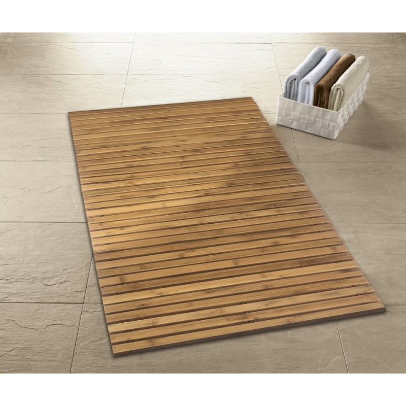 Wooden Bath Mat Level 60x115 cm