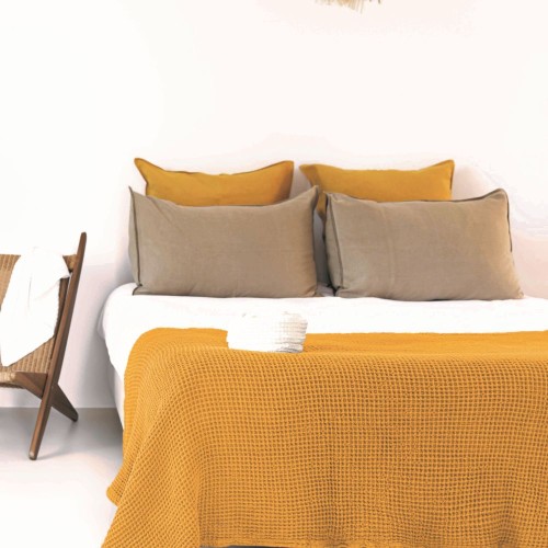 Κουβέρτα Βαμβακερή Favo - Εκρού